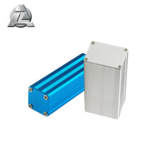 127.8x38 blue silver metal aluminum extrusion electronics enclosure box